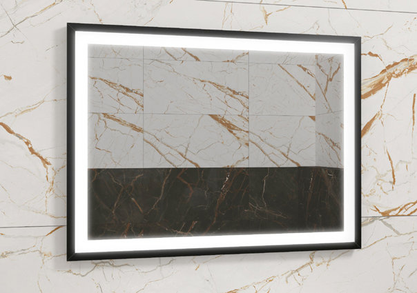 Lustro LED Łazienkowe 60x80 Piaskowane w Ramie